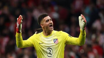 ¿Cuántos penaltis ha parado Musso? El porcentaje de acierto del portero del Atlético de Madrid