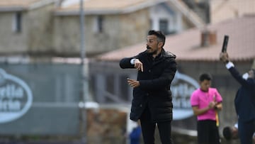 Rub&eacute;n de la Barrera, muy feliz por el triunfo ante el Celta B