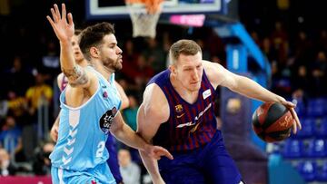Rolands Smits podría endrentarse mañana al Fuelabrada, su ex equipo en el Palau Blaugrana.