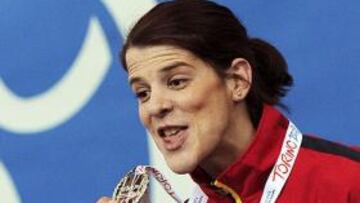 <b>PLATA.</b> Ruth Beitia se va de los Europeos con una medalla de plata en salto de altura.