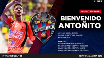 El Levante UD FS ficha a Antoñito.