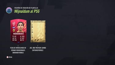 Wijnaldum al PSG en FIFA 22, cómo completar el SBC