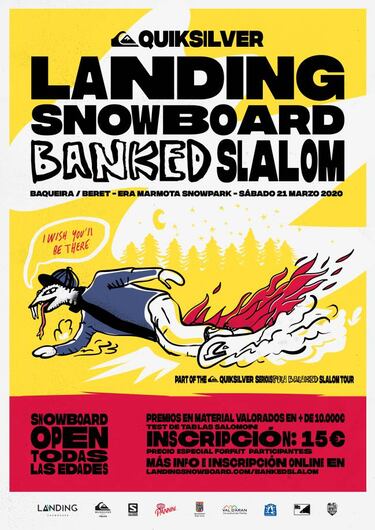 Todo listo para una nueva edición del Landing Snowboard Banked Slalom