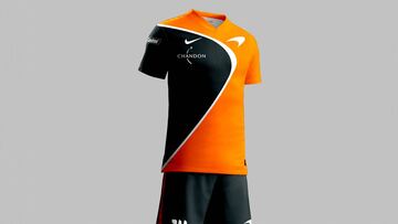 Así serían las camisetas de fútbol de los equipos de F1