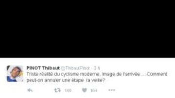 El tuit crítico de Pinot.