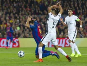 El penalti pitado de Marquinhos a Luis Suárez supuso el 5-1.