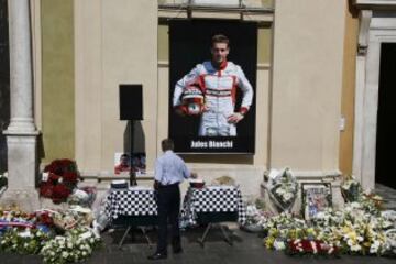 Funeral de Jules Bianchi en Niza.