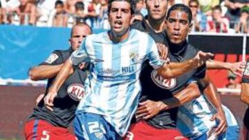 <b>EQUILIBRIO. </b>Juanito, en el partido ante el Atlético de Madrid de la primera jornada de Liga.