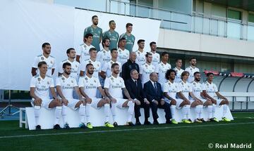 Foto oficial del primer equipo del Real Madrid para la temporada 2017-2018.