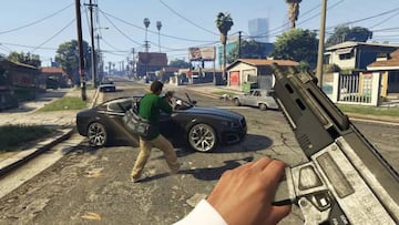 GTA V se puede jugar en primera persona en las versiones de PS5, PS4, Xbox Series X|S, Xbox One y PC.