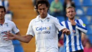 El futbolista del Xerez, en un encuentro ante el Hércules la pasada temporada.