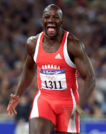 Atleta canadiense, el 27 de julio de 1996 en las Olimpiadas de Atlanta 1996, consiguió su mejor registro en los 100m con un tiempo de 9,84.