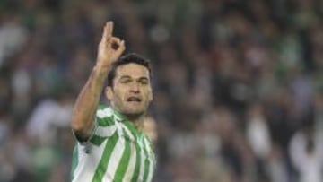 Jorge Molina, en un partido con el Betis.