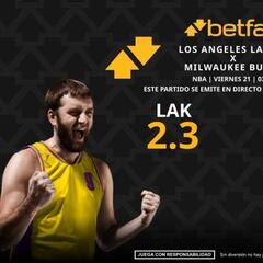 Los Angeles Lakers vs. Milwaukee Bucks: horario, TV, pronósticos, estadísticas y clasificación