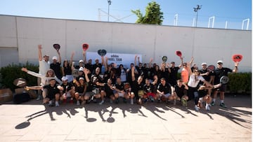 Jugadores del Adidas Pádel Tour en la Ciudad de la Raqueta.