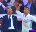 La reacción de Cristiano y Zidane tras el 2-3 de Messi en el Clásico