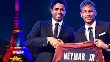 Las peticiones de Neymar a Al Khelaifi en 2017: cadena hotelera, su nombre en la Torre Eiffel...