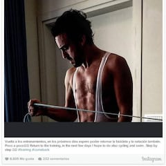 Alonso ya se entrena: "Bicicleta y natación poco a poco"