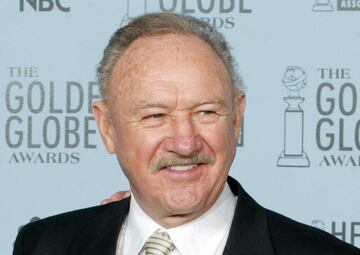 Gene Hackman en los Golden Globe Awards.