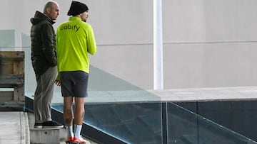 Chema Aragón y Pablo Ramón, del Racing.