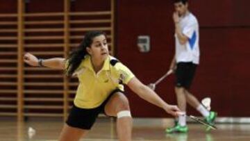 Carolina Mar&iacute;n en un entrenamiento.