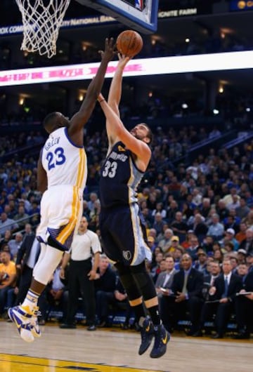 Marc Gasol. Partido Memphis Grizzlies-Golden State Warriors.