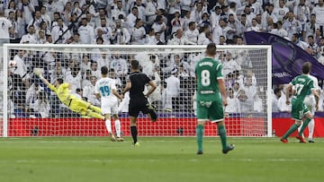 24/01/18 PARTIDO CUARTOS VUELTA COPA DEL REY REAL MADRID - LEGANES 
 GOL 0-1 ERASO 