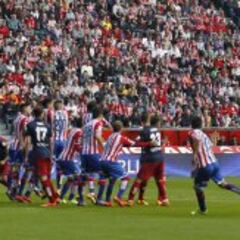 Las mejores imágenes y goles del Sporting-Atlético de Madrid