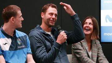 Pancho Jasen, durante la presentación de su homenaje por parte del Movistar Estudiantes.