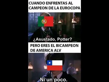 Los memes del triunfo de Chile ante Portugal de Cristiano