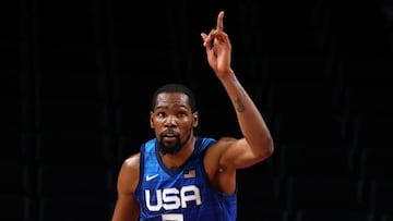 Kevin Durant, en el partido contra España.