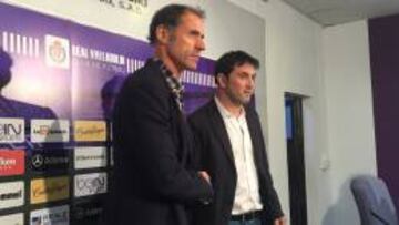 26/04/16 VALLADOLID
 PRESENTACION NUEVO ENTRENADOR FICHAJE
 ALBERTO LOPEZ
 RUEDA DE PRENSA CON BRAULIO V&Aacute;ZQUEZ
 ENVIA ROJI