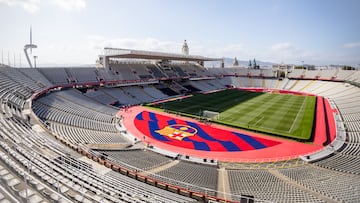 Panorámica del Estadio Olímpico Lluís Companys de Montjuïc, en Barcelona.