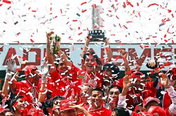El Deportivo Toluca es el equipo más ganador de los torneos cortos con 7. Bicentenario 2010, Apertura 2008, Apertura 2005, Apertura 2002, Verano 2000, Verano 1999 y Verano 1998.