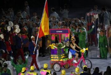 La delegación española en la inauguración de Río 2016
