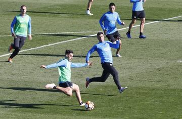 Boca Juniors training in Las Rozas this morning