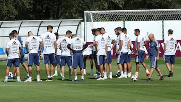 Último entrenamiento antes de la final anticipada ante Nigeria