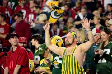 A este otro aficionado de los Packers el ba?o no le pill¨® desprevenido.