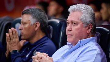 Victor Manuel Vucetich durante el partido Monterrey vs Santos, Correspondiente al partido de Vuelta de Cuartos de Final del Torneo Clausura 2023 de la Liga BBVA MX,en el Estadio BBVA Bancomer, el 13 de Mayo de 2023.