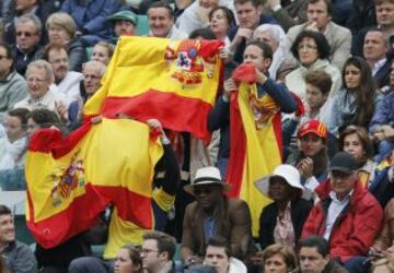 Mucha presencia de españoles animando en las gradas