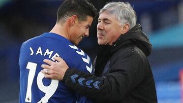 Ancelotti y James