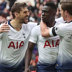 Davinson Sánchez anota su primer gol en Premier League