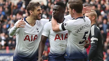 Davinson Sánchez anota su primer gol en Premier League