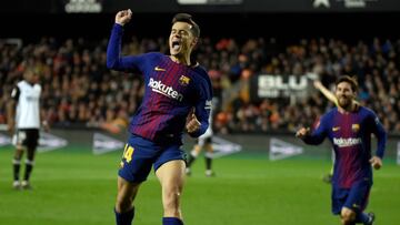 Coutinho, radiante tras su primer gol: "Es un día feliz"