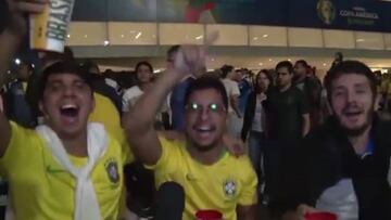 Los aficionados brasileños ya se ven favoritos de la Copa América