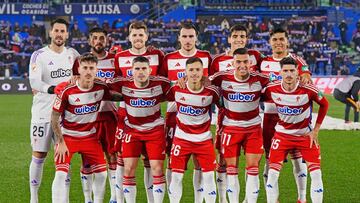 Once del Granada en Getafe.