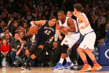 Alexis Ajinca y Kevin Seraphin.