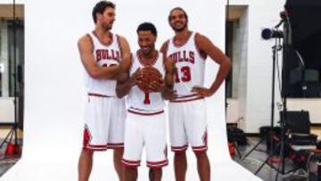 Pau Gasol, Derrick Rose y Joakim Noah, el 'Big Three' particular de Chicago.