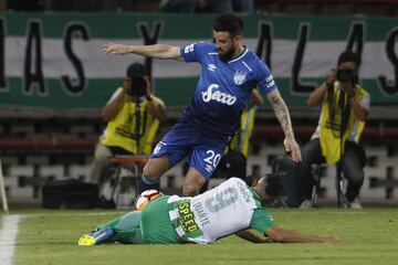 Con gol de Omar Duarte, Nacional venció por la mínima diferencia a Atlético Tucumán, pero no fue suficiente para continuar en la Copa Libertadores, ya que el equipo argentino ganó la ida 2-0 y de esta manera se clasificó a los cuartos de final.