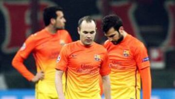 Iniesta se marchó cabizbajo.